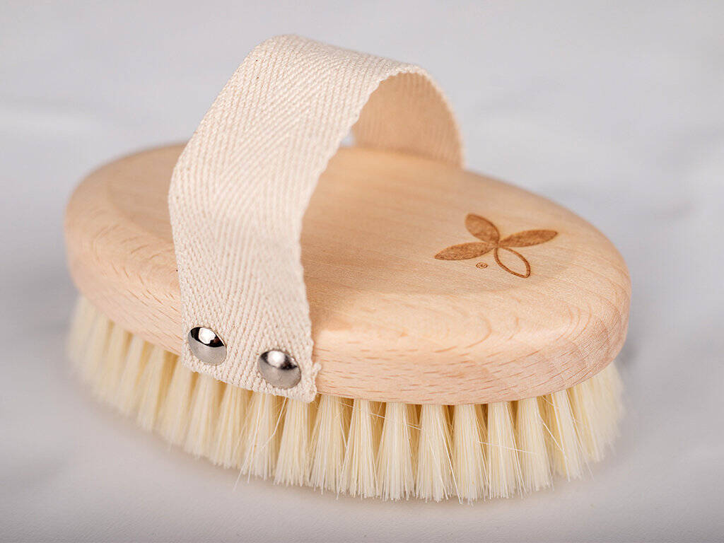 Brosse en bois pour massage du corps