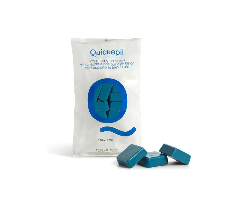 Quickepil - Cire d'épilation en blocs - 1 kg Bleue