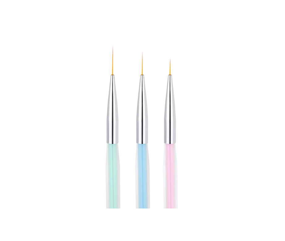 Pinceau pour nail art - Lot de 3