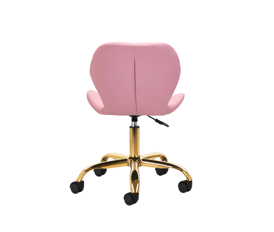 Tabouret cosmétique à roulettes Schwarz - Rose et Or