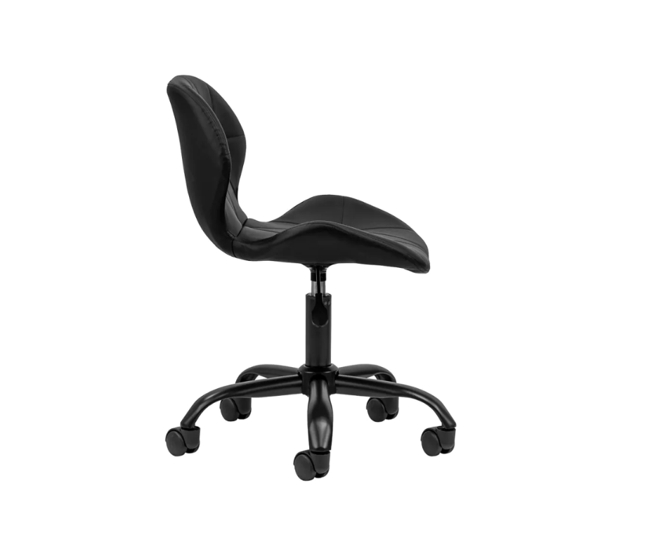 Tabouret cosmétique à roulettes Schwarz - Noir