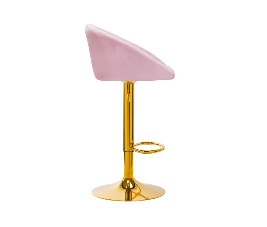 Tabouret cosmétique haut Volga - Rose et Or